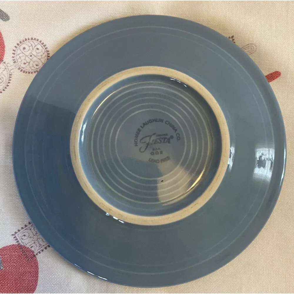 Fiestaware Periwinkle Classic Rim 7 ¼ Salad Plate